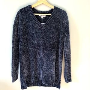 Orvis Blue Chenille Sweater